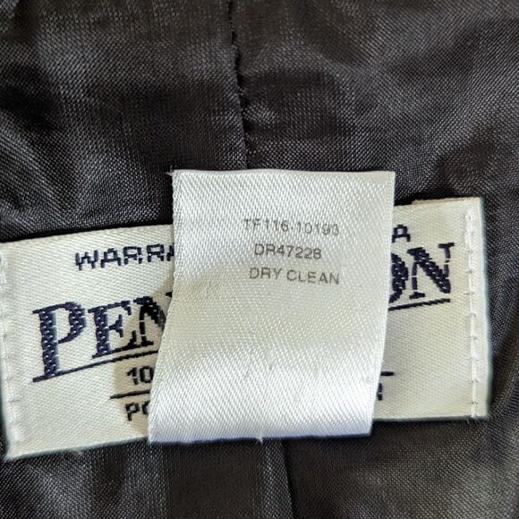 Pendleton Virgin Wool Black Grid Blazer 16 Countryside Clown Ranch Rebel Punk - Picture 9 of 9